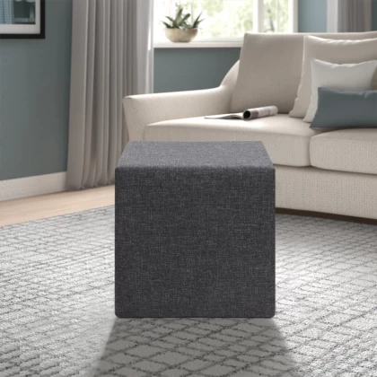 Σκαμπώ Linda Megapap υφασμάτινο χρώμα ανθρακί 40x40x40εκ. Σκαμπώ Linda Megapap υφασμάτινο χρώμα ανθρακί 40x40x40εκ.