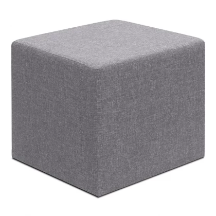 Σκαμπώ Linda Megapap υφασμάτινο χρώμα γκρι 40x40x40εκ. Σκαμπώ Linda Megapap υφασμάτινο χρώμα γκρι 40x40x40εκ.