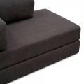 Καναπές - κρεβάτι Comfort Megapap διθέσιος υφασμάτινος χρώμα ανθρακί 140x95x75εκ.