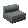 Πολυθρόνα - κρεβάτι Comfort Megapap υφασμάτινη χρώμα μέντα 95x95x75εκ.