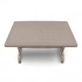 Τραπέζι πολυπροπυλενίου Callan Megapap χρώμα cappuccino 120x70x73εκ.