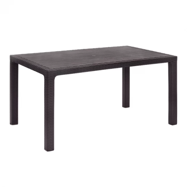 Τραπέζι πολυπροπυλενίου Kalan Megapap χρώμα καφέ 150x90x75εκ. Τραπέζι πολυπροπυλενίου Kalan Megapap χρώμα καφέ 150x90x75εκ.