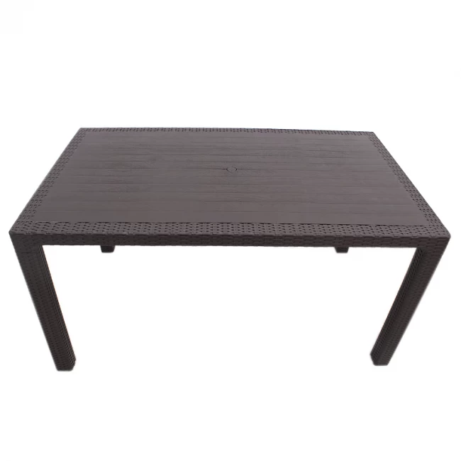 Τραπέζι πολυπροπυλενίου Kalan Megapap χρώμα καφέ 150x90x75εκ. Τραπέζι πολυπροπυλενίου Kalan Megapap χρώμα καφέ 150x90x75εκ.