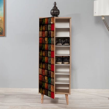 Παπουτσοθήκη - ντουλάπι Soho Megapap χρώμα sonoma 50x38x135εκ. Παπουτσοθήκη - ντουλάπι Soho Megapap χρώμα sonoma 50x38x135εκ.