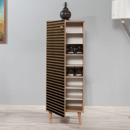 Παπουτσοθήκη - ντουλάπι Soho Megapap χρώμα sonoma 50x38x135εκ. Παπουτσοθήκη - ντουλάπι Soho Megapap χρώμα sonoma 50x38x135εκ.