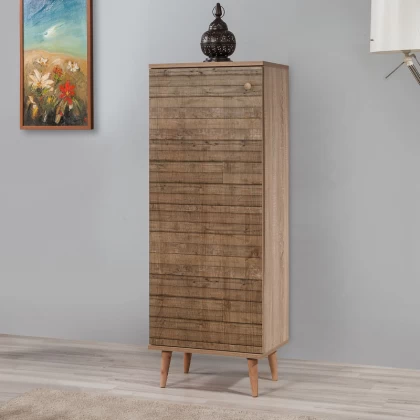 Παπουτσοθήκη - ντουλάπι Soho Megapap χρώμα sonoma 50x38x135εκ. Παπουτσοθήκη - ντουλάπι Soho Megapap χρώμα sonoma 50x38x135εκ.