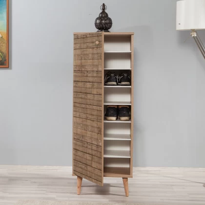Παπουτσοθήκη - ντουλάπι Soho Megapap χρώμα sonoma 50x38x135εκ. Παπουτσοθήκη - ντουλάπι Soho Megapap χρώμα sonoma 50x38x135εκ.