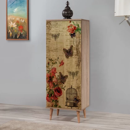 Παπουτσοθήκη - ντουλάπι Soho Megapap χρώμα sonoma 50x38x135εκ. Παπουτσοθήκη - ντουλάπι Soho Megapap χρώμα sonoma 50x38x135εκ.