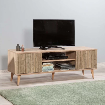 Έπιπλο τηλεόρασης Soho Megapap χρώμα sonoma 140x40x50 εκ. Έπιπλο τηλεόρασης Soho Megapap χρώμα sonoma 140x40x50 εκ.