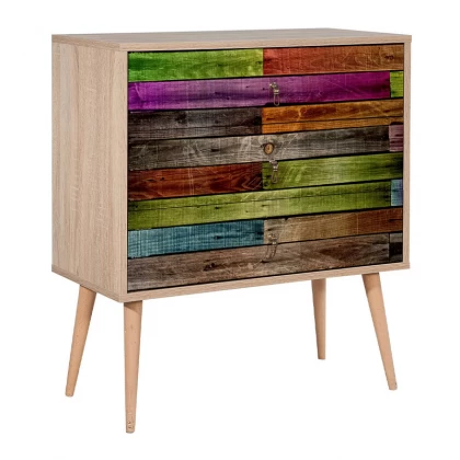 Συρταρτιέρα Soho Megapap χρώμα sonoma 80x40x90εκ. Συρταρτιέρα Soho Megapap χρώμα sonoma 80x40x90εκ.