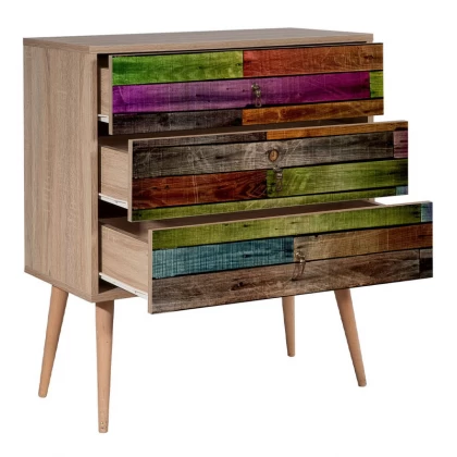 Συρταρτιέρα Soho Megapap χρώμα sonoma 80x40x90εκ. Συρταρτιέρα Soho Megapap χρώμα sonoma 80x40x90εκ.