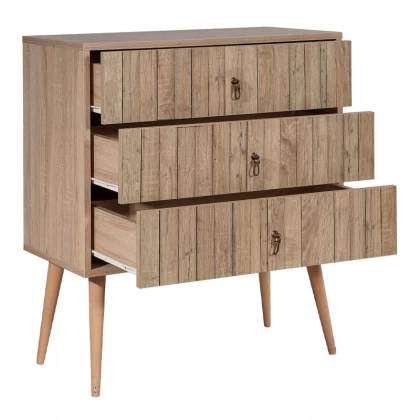 Συρταρτιέρα Soho Megapap χρώμα sonoma 80x40x90εκ. Συρταρτιέρα Soho Megapap χρώμα sonoma 80x40x90εκ.