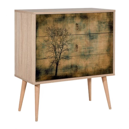 Συρταρτιέρα Soho Megapap χρώμα sonoma 80x40x90εκ. Συρταρτιέρα Soho Megapap χρώμα sonoma 80x40x90εκ.