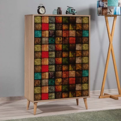 Παπουτσοθήκη - ντουλάπι Soho Megapap χρώμα sonoma 80x36x127εκ. Παπουτσοθήκη - ντουλάπι Soho Megapap χρώμα sonoma 80x36x127εκ.