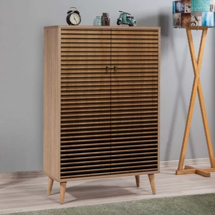 Παπουτσοθήκη - ντουλάπι Soho Megapap χρώμα sonoma 80x36x127εκ. Παπουτσοθήκη - ντουλάπι Soho Megapap χρώμα sonoma 80x36x127εκ.