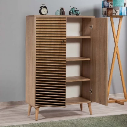 Παπουτσοθήκη - ντουλάπι Soho Megapap χρώμα sonoma 80x36x127εκ. Παπουτσοθήκη - ντουλάπι Soho Megapap χρώμα sonoma 80x36x127εκ.