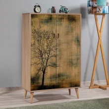 Παπουτσοθήκη - ντουλάπι Soho Megapap χρώμα sonoma 80x36x127εκ.