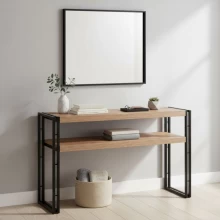 Κονσόλα Atlas Megapap χρώμα atlantic pine 140x35x80εκ.