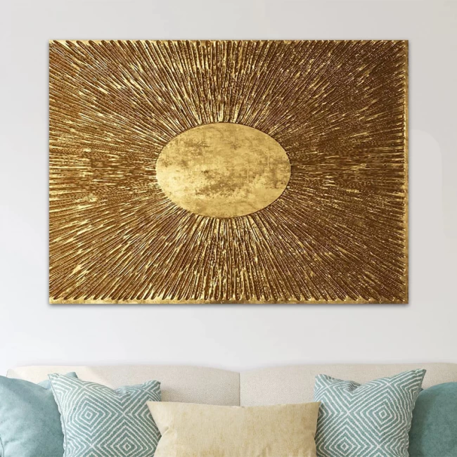 Πίνακας σε καμβά "Golden Sun" Megapap ψηφιακής εκτύπωσης 100x70x3εκ. Πίνακας σε καμβά "Golden Sun" Megapap ψηφιακής εκτύπωσης 100x70x3εκ.