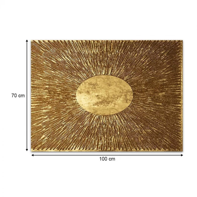 Πίνακας σε καμβά "Golden Sun" Megapap ψηφιακής εκτύπωσης 100x70x3εκ. Πίνακας σε καμβά "Golden Sun" Megapap ψηφιακής εκτύπωσης 100x70x3εκ.