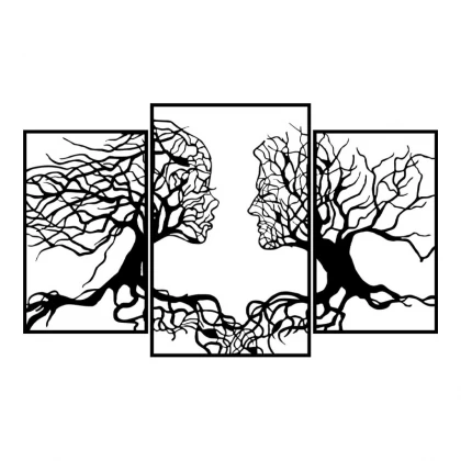 Διακοσμητικό τοίχου Tree Love Megapap μεταλλικό χρώμα μαύρο 116x71εκ. Διακοσμητικό τοίχου Tree Love Megapap μεταλλικό χρώμα μαύρο 116x71εκ.