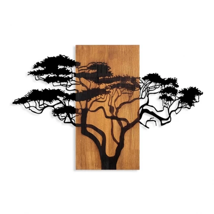 Διακοσμητικό τοίχου Acacia Tree Megapap ξύλινο - μεταλλικό χρώμα καρυδί - μαύρο 90x3x58εκ. Διακοσμητικό τοίχου Acacia Tree Megapap ξύλινο - μεταλλικό χρώμα καρυδί - μαύρο 90x3x58εκ.