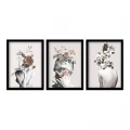 Πίνακας "Flower Girls" Megapap 3 τμχ. σε πλαίσιο 35x45x2εκ. Πίνακας "Flower Girls" Megapap 3 τμχ. σε πλαίσιο 35x45x2εκ.