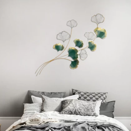 Διακοσμητικό τοίχου Flower Megapap μεταλλικό χρώμα χρυσό - πράσινο 120x100εκ. Διακοσμητικό τοίχου Flower Megapap μεταλλικό χρώμα χρυσό - πράσινο 120x100εκ.