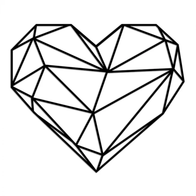 Διακοσμητικό τοίχου Heart Megapap μεταλλικό χρώμα μαύρο 47x40εκ. Διακοσμητικό τοίχου Heart Megapap μεταλλικό χρώμα μαύρο 47x40εκ.