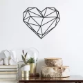 Διακοσμητικό τοίχου Heart Megapap μεταλλικό χρώμα μαύρο 47x40εκ. Διακοσμητικό τοίχου Heart Megapap μεταλλικό χρώμα μαύρο 47x40εκ.