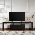 Έπιπλο τηλεόρασης Enclave Megapap χρώμα μαύρο 180x31,3x50εκ.