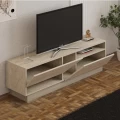 Έπιπλο τηλεόρασης Koza Megapap χρώμα travertine 160x40x45εκ.