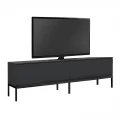 Έπιπλο τηλεόρασης Lord Megapap χρώμα μαύρο 180x30x47εκ.
