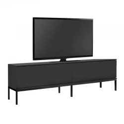 Έπιπλο τηλεόρασης Lord Megapap χρώμα μαύρο 180x30x47εκ.