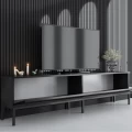 Έπιπλο τηλεόρασης Lord Megapap χρώμα μαύρο 180x30x47εκ.