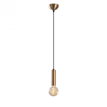 Φωτιστικό οροφής Lizy Megapap E27 μεταλλικό μονόφωτο χρώμα χρυσό vintage Ø4x111εκ.