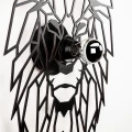 Απλίκα τοίχου Lion Megapap E27 MDF χρώμα μαύρο 39x12x49εκ. Απλίκα τοίχου Lion Megapap E27 MDF χρώμα μαύρο 39x12x49εκ.