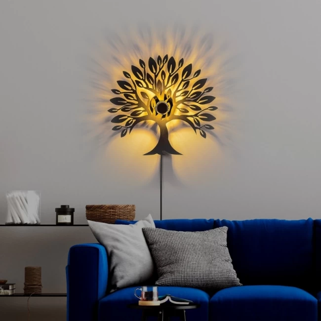 Απλίκα τοίχου Tree Megapap E27 μεταλλική χρώμα μαύρο 50x9x46εκ. Απλίκα τοίχου Tree Megapap E27 μεταλλική χρώμα μαύρο 50x9x46εκ.