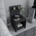 Κομοδίνο Ulman Megapap χρώμα ανθρακί 35x37x72εκ.