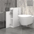 Ντουλάπι μπάνιου Paper Megapap χρώμα λευκό 17x42x66εκ.