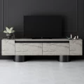 Έπιπλο τηλεόρασης Haven Megapap χρώμα travertine 180x30x50εκ.