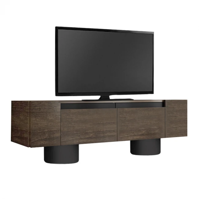 Έπιπλο τηλεόρασης Haven Megapap χρώμα καρυδί 180x30x50εκ.