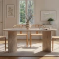 Τραπέζι Sablin Megapap χρώμα travertine 180x89,5x75εκ.