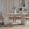 Τραπέζι Sablin Megapap χρώμα λευκό 180x89,5x75εκ.