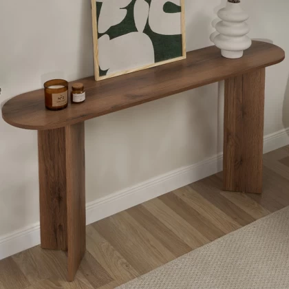 Κονσόλα Sira Megapap χρώμα καρυδί 150x35x75εκ. Κονσόλα Sira Megapap χρώμα καρυδί 150x35x75εκ.
