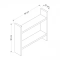 Ραφιέρα κουζίνας Denver Megapap χρώμα sapphire oak 34x10x30εκ.