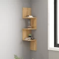 Ραφιέρα τοίχου Zikzak Megapap χρώμα sapphire oak 25x25x105,4εκ.