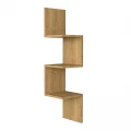 Ραφιέρα τοίχου Zikzak Megapap χρώμα sapphire oak 25x25x105,4εκ.