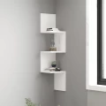 Ραφιέρα τοίχου Zikzak Megapap χρώμα λευκό 25x25x105,4εκ.