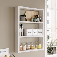 Ραφιέρα τοίχου Prena Megapap χρώμα λευκό 43,2x9x60εκ.